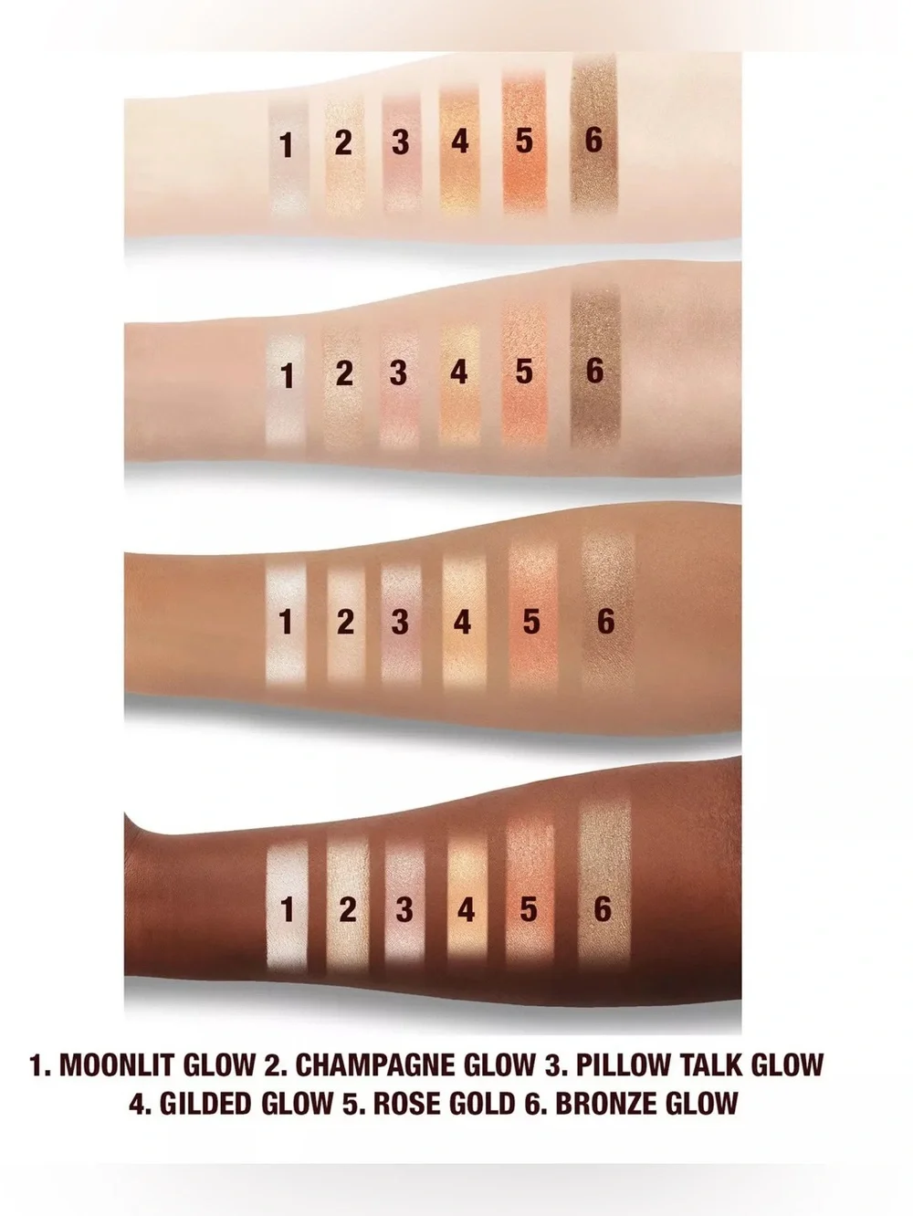 NIB Charlotte Tilbury Glow Glide Face Architect Highlighter In Bronze Glow